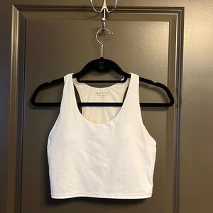 Athleta White Crop Tank